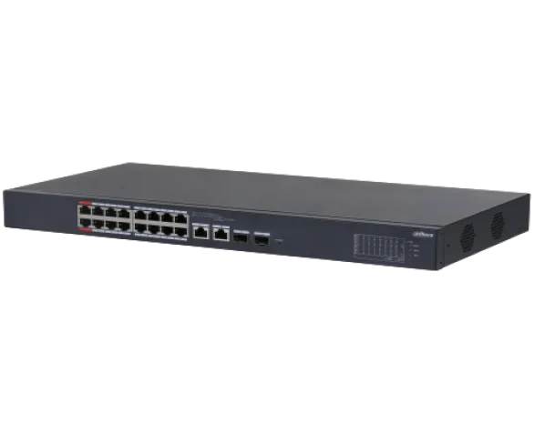 18-Port Cloud Managed Desktop Switch with 16-Port PoE ( DH-CS4218-16ET-135 )